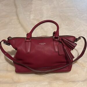 Deep red Coach Bag